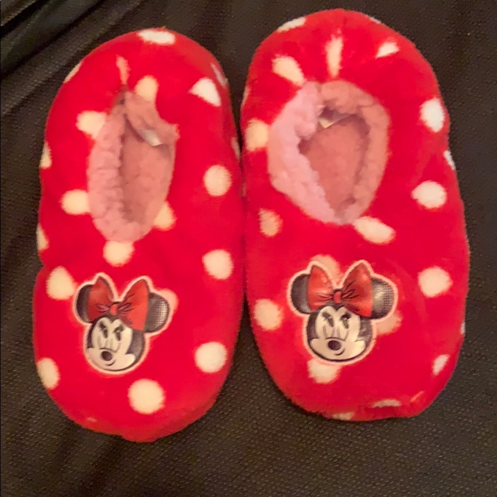 Disney’s Minnie Mouse Little Girls Slippers